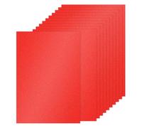 PATIKIL 10 Hojas de Papel de Cartulina con Purpurina, 22 x 28cm, 250 g/m², Rectángulo, para Manualidades, Álbumes de Recortes, Tarjetas, Proyectos de Arte, Bodas y Fiestas Rojo