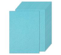 PATIKIL 10 Hojas de Papel de Cartulina con Purpurina, 22 x 28cm, 250 g/m², Rectángulo, para Manualidades, Álbumes de Recortes, Tarjetas, Proyectos de Arte, Bodas y Fiestas Azul Claro