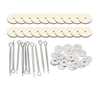 PATIKIL 10 Juegos 24mm Articulaciones de Muñeca Conectores de Pasador | Desmontable, Bandeja de Fibra, para Osos Extremidades Cabeza Articulaciones Manualidades DIY