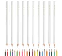 PATIKIL 10 Pcs Lápices Colores Lápices Dibujo Color Blanco Suministros