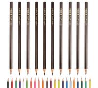 PATIKIL 10 Pcs Lápices De Dibujo Color Café Con Minas A Base De Aceite | Suministros Para Álbumes De Recortes Artísticos Para Libros De Colorear Para Adultos, Lápices De Color