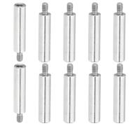PATIKIL 10 Pcs M2.5x20+4mm Separadores Extensión Acero Inoxidable Tornillos Adaptadores Rosca Métrica Macho Hembra Para PCB Dron Quadcopter Computadora Y Kit Tablero Circuito
