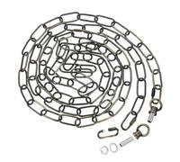 PATIKIL 10 Pies Iluminación Cadena para Colgante Lámpara, Candelabro Cadena Luz Accesorio Cadena Carga Capacidad 65lbs para Colgante Luz, Techo Ventilador, Bronce