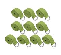 PATIKIL 10 Piezas Correa De Yoga Para Estiramiento 6 Pies Ajustable Verde