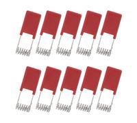 PATIKIL 10 Piezas De Clip De Resorte Para Lámpara Empotrada 50x18mm Accesorios Para Luces LED Abrazaderas De Sujeción Clips Universales De Ala De Mariposa Para Accesorios Plateado/Rojo