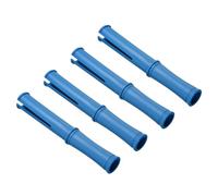 PATIKIL 10 Pulgadas Retráctil Envoltura Mango, 4uds Estirable Envoltura Dispensador Estirable Película Dispensador Pequeño Mano Dispensador Ahorro para 1.5 Pulgada Núcleo, Azul