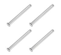 PATIKIL 10 x 120 mm Pasadores de Horquilla de un Solo Orificio, 4 Piezas de Pasadores de Cabeza Plana de Acero Inoxidable 304 para Sistemas de Bloqueo de Pasador de Enganche, Plateado