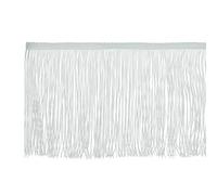 PATIKIL 10 Yardas De Fleco De Borla De 6 Pulgadas Para Coser, Poliéster Chainette Para Accesorios De Ropa DIY, Vestido De Novia de latinidad, Decoración De Pantalla De Lámpara, Plata