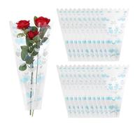 PATIKIL 100 Pcs Bolsas Para Ramos De Flores Rosas 17.7" Fundas Bolsas Azul | Individuales Para Flores, Para Envolver, Para Bodas Cumpleaños Embalaje Minorista