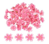 PATIKIL 100 Piezas de Cabezas de Flores de Seda Falsas, 4cm de Cabezas de Flores de Cerezo Artificial para Manualidades DIY Decoración de Guirnaldas de Boda Fiesta en Casa, Rosa