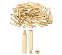 PATIKIL 100 Piezas Tornillos Separadores M2x16mm+3mm de Macho a Hembra | Hexagonal de Latón, Kit SurtIDo de Tornillos Separadores y Tuercas., Para Placa de Circuito Impreso de Ordenador