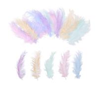 PATIKIL 100 Plumas De Pavo Marabú Esponjosas, Colores Pastel De 4-6 Pulgadas Plumas Naturales De Pavo Para Hacer Atrapasueños Flecos Adornos Para Atar Moscas Decoraciones Para Fiestas