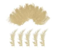 PATIKIL 100 Plumas Esponjosas De Pavo Marabú, 4-6 Pulgadas Plumas Naturales De Pavo Color Caqui Para Manualidades, Decoración De Atrapasueños,
