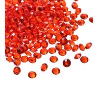 PATIKIL 1000 Piezas Diamantes de Acrílico Rellenos de Jarrón Plástico 10mm Gemas de Cristal Falsas para Decoración de Bodas, Esparcimiento de Mesa, Rojo