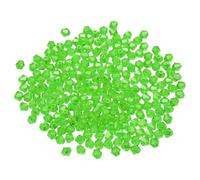 PATIKIL 1000Pcs Cuentas de Cristal Bicónicas, 4mm Cuentas de Cristal de Vidrio Bicónicas Facetadas, para Hacer Joyas, Pulseras, Collares, Pendientes, Artes, Manualidades, Verde Hierba