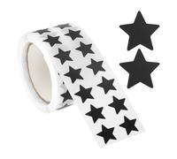PATIKIL 1000pcs Pegatinas de Estrellas, 1.27cm Estrella Calcomanía Star Sticker Papel Semibrillante Etiqueta para Scrapbooking Decoración Carta Regalo Maestros Manualidades, Negro