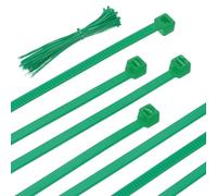 PATIKIL 100pcs Bridas Plastico, 3.6mm x 20cm (A*L) Sujetacables Gestión de Cables Zip Ties Autoblocantes Abrazadera Multiuso para Hogar Oficina Jardín Exterior, Verde
