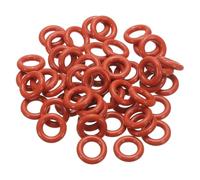 PATIKIL 100pcs Juntas Tóricas Rojas, 16x10x3mm(OD*ID*T) Anillo de Silicona O Ring Sellado Métrico VMQ Reemplazo para Reparación de Válvulas de Compresor de Fontanería Automóviles HVAC
