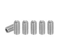 PATIKIL 100pcs Tornillo de Cabeza Plana, M3 x 6mm Tornillo de Cabeza Hexagonal de Punto Plano de Acero Inoxidable 304 para Manijas de Puertas y Reparación de Accesorios de Iluminación