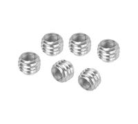 PATIKIL 100pcs Tornillo de Cabeza Plana, M5 x 5mm Tornillo de Cabeza Hexagonal de Punto Plano de Acero Inoxidable 304 para Manijas de Puertas y Reparación de Accesorios de Iluminación