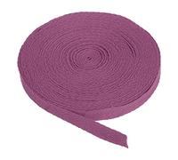 PATIKIL 10mm Algodón Sarga Cinta 9m（10 Yardas) Algodón Cinta Bies Encuadernación Cinta Espiga Cinta para Coser Encuadernación Regalo Envoltura Artesanía Bricolaje Púrpura