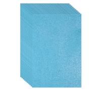 PATIKIL 10pcs Adhesva EVA Hojas de Espuma con Purpurina, 2mm Grosor Azul Claro Esponja Papel Brillante Lámina, 30x20cm (L*A) para Manualidades DIY Regalo Collage Álbumes Decoraciones