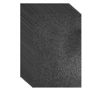 PATIKIL 10pcs Adhesva EVA Hojas de Espuma con Purpurina, 2mm Grosor Negro Esponja Papel Brillante Lámina, 30x20cm (L*A) para Manualidades DIY Regalo Collage Álbumes Decoraciones