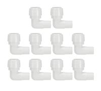 PATIKIL 10pcs Conector de Codo para Agua Purificador, Conexión Rápida Adaptador para Filtro, 1/4" Hembra NPT a 3/8" Tubo OD para Tubos Manguera Fontanería Sistema RO/DI Ósmosis Inversa