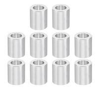 PATIKIL 10pcs M12 Separadores de Aluminio, Espaciadores Redondos de Metal Espaciadores Metálicos de Aleación de Aluminio para M12 Tornillo Pernos, 20x12.5x20mm (L*ID*OD)