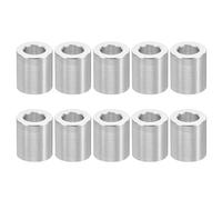 PATIKIL 10pcs M4 Separadores de Aluminio, Espaciador Redondo de Metal Espaciadores Metálicos de Aleación de Aluminio para M4 Tornillo Pernos, 8x4.1x7mm (L*ID*OD)