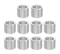 PATIKIL 10pcs M4 Separadores de Aluminio, Espaciador Redondo de Metal Espaciadores Metálicos de Aleación de Aluminio para M4 Tornillo Pernos, 5x4.1x6mm (L*ID*OD)