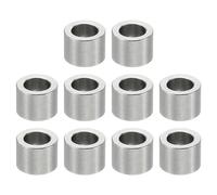 PATIKIL 10pcs M5 Separadores de Acero Inoxidable, Espaciadores Redondos de Metal Espaciadores Metálicos de Acero Inoxidable para M5 Tornillo Pernos, 6x5.1x8mm (L*ID*OD)