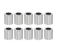 PATIKIL 10pcs M5 Separadores de Acero Inoxidable, Espaciadores Redondos de Metal Espaciadores Metálicos de Acero Inoxidable para M5 Tornillo Pernos, 10x5.1x8mm (L*ID*OD)