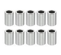 PATIKIL 10pcs M5 Separadores de Acero Inoxidable, Espaciadores Redondos de Metal Espaciadores Metálicos de Acero Inoxidable para M5 Tornillo Pernos, 12x5.1x8mm (L*ID*OD)