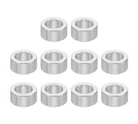 PATIKIL 10pcs M5 Separadores de Aluminio, Espaciadores Redondos de Metal Espaciadores Metálicos de Aleación de Aluminio para M5 Tornillo Pernos, 4x5.2x8mm (L*ID*OD)