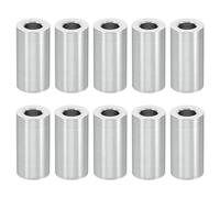 PATIKIL 10pcs M5 Separadores de Aluminio, Espaciadores Redondos de Metal Espaciadores Metálicos de Aleación de Aluminio para M5 Tornillo Pernos, 20x5.2x10mm (L*ID*OD)