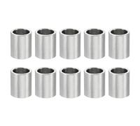 PATIKIL 10pcs M6 Separadores de Acero Inoxidable, Espaciadores Redondos de Metal Espaciadores Metálicos de Acero Inoxidable para M6 Tornillo Pernos, 10x6.1x8mm (L*ID*OD)