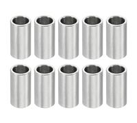 PATIKIL 10pcs M6 Separadores de Acero Inoxidable, Espaciadores Redondos de Metal Espaciadores Metálicos de Acero Inoxidable para M6 Tornillo Pernos, 16x6.1x8mm (L*ID*OD)
