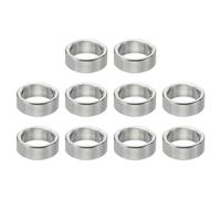 PATIKIL 10pcs M6 Separadores de Acero Inoxidable, Espaciadores Redondos de Metal Espaciadores Metálicos de Acero Inoxidable para M6 Tornillo Pernos, 3x6.1x8mm (L*ID*OD)