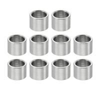 PATIKIL 10pcs M6 Separadores de Acero Inoxidable, Espaciadores Redondos de Metal Espaciadores Metálicos de Acero Inoxidable para M6 Tornillo Pernos, 6x6.1x8mm (L*ID*OD)