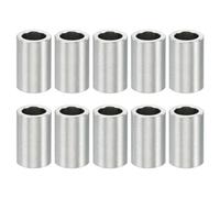 PATIKIL 10pcs Separadores de Acero Inoxidable, M4 Espaciadores Redondos de Metal Espaciadores Metálicos de Acero Inoxidable para M4 Tornillo Pernos, 10x4.1x6mm (L*ID*OD)