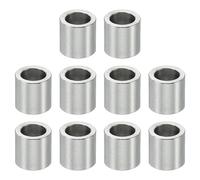 PATIKIL 10pcs Separadores de Acero Inoxidable, M4 Espaciadores Redondos de Metal Espaciadores Metálicos de Acero Inoxidable para M4 Tornillo Pernos, 6x4.1x6mm (L*ID*OD)