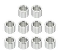 PATIKIL 10pcs Separadores de Acero Inoxidable, M4 Espaciadores Redondos de Metal Espaciadores Metálicos de Acero Inoxidable para M4 Tornillo Pernos, 4x4.1x6mm (L*ID*OD)