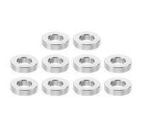 PATIKIL 10pcs Separadores de Acero Inoxidable, M6 Espaciadores Redondos de Metal Espaciadores Metálicos de Acero Inoxidable para M6 Tornillo Pernos, 3x6.2x12mm (L*ID*OD)
