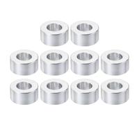 PATIKIL 10pcs Separadores de Aluminio, M10 Espaciadores Redondos de Metal Espaciadores Metálicos de Aleación de Aluminio para M10 Tornillo Pernos, 10x10.5x20mm (L*ID*OD)