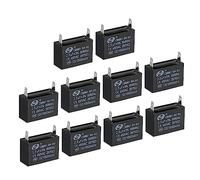 PATIKIL 10uds CBB61 Techo Ventilador Condensador 2.5uF 450V AC 50/60HZ