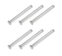 PATIKIL 10x100 mm Pasadores de Horquilla de un Solo Orificio, 6 Piezas de Pasadores de Cabeza Plana de Acero Inoxidable 304 para Sistemas de Bloqueo de Pasador de Enganche, Plateado