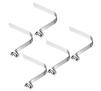 PATIKIL 10x8mm Kayak Remo Broches, 5 Paquetes Palo Pulsador Botón Resorte Clips Acero Hueco Botón Bloqueo Tubo Único Pasadores para Camping Toldo Carpa Poste