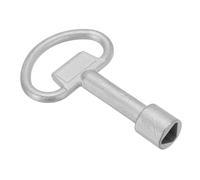 PATIKIL 11,5mm/0,45" Agujero Enchufe Inglesa Llave, Inoxidable Acero Triángulo Eléctrico Gabinete Gas Agua Medidor Interruptor Llave para Armario Panel Bloqueo