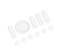 PATIKIL 11uds/1 Juego Redondeados Curvos Bordes Ratón Pies 0, 8mm Blanco | Patines Almohadillas, con Limpieza Papel, para G304 Juegos Ratón Pies Repuesto